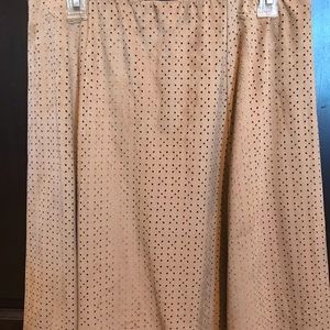 NWOT Tan Elastic skirt- 2 layers